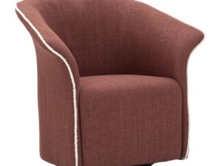 POLTRONA GIREVOLE SIENA BORDEAUX CM 83,5X66X80 (SEDUTA ALTEZZA CM 42)