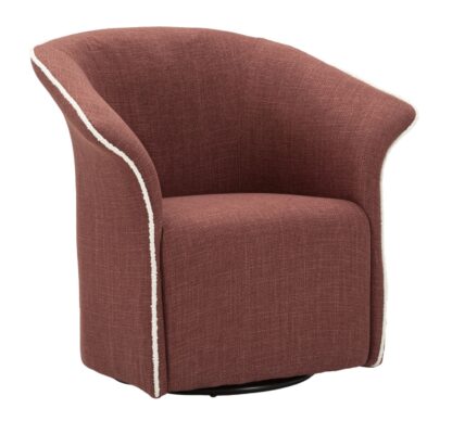 POLTRONA GIREVOLE SIENA BORDEAUX CM 83,5X66X80 (SEDUTA ALTEZZA CM 42)