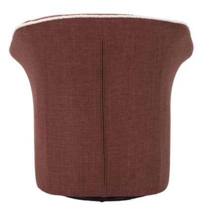 POLTRONA GIREVOLE SIENA BORDEAUX CM 83,5X66X80 (SEDUTA ALTEZZA CM 42) - immagine 4
