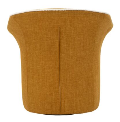 POLTRONA GIREVOLE SIENA SENAPE CM 83,5X66X80 (SEDUTA ALTEZZA CM 42) - immagine 5