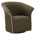 POLTRONA GIREVOLE SIENA VERDE CM 83,5X66X80 (SEDUTA ALTEZZA CM 42) stile MODERN