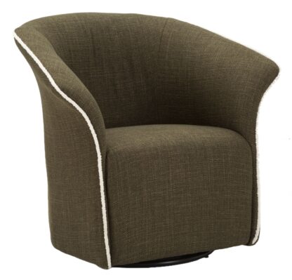POLTRONA GIREVOLE SIENA VERDE CM 83,5X66X80 (SEDUTA ALTEZZA CM 42)