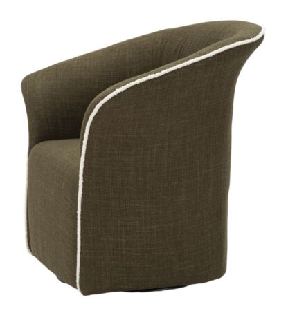 POLTRONA GIREVOLE SIENA VERDE CM 83,5X66X80 (SEDUTA ALTEZZA CM 42) - immagine 3