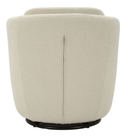 POLTRONA GIREVOLE TORINO CREMA CM 70X72X75 (ALTEZZA SEDUTA CM 44,5) - immagine 5