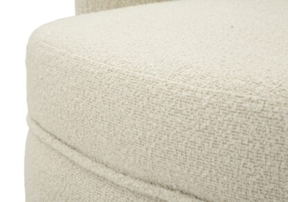POLTRONA GIREVOLE TORINO CREMA CM 70X72X75 (ALTEZZA SEDUTA CM 44,5) - immagine 7