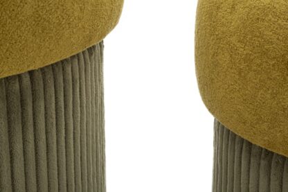 PUFF C/CONTENITORE ASPEN VERDE SET 2 PZ CM Ø 42X44-35X37 - immagine 3