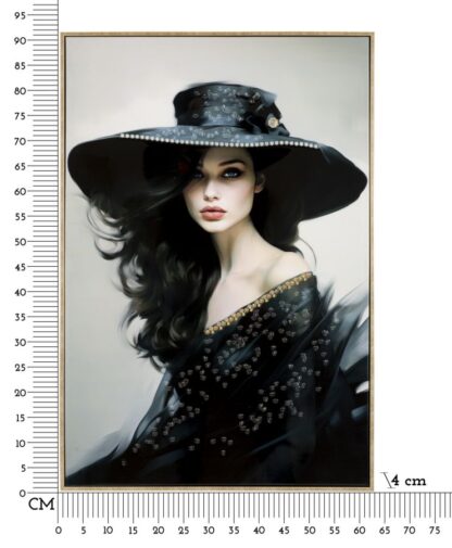DIPINTO SU TELA LACCATO DORI C/CORNICE -A- CM 62X4X92 - immagine 7