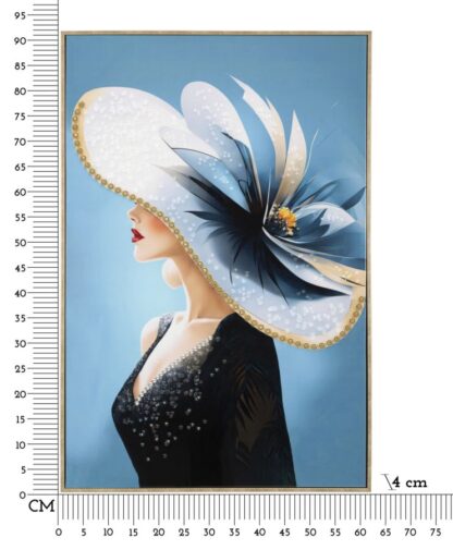 DIPINTO SU TELA LACCATO DORI C/CORNICE -B- CM 62X4X92 - immagine 7