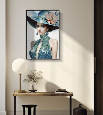 DIPINTO SU TELA LACCATO PAM C/CORNICE -B- CM 62X4X92 - immagine 6