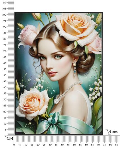 DIPINTO SU TELA LACCATO FANTASY C/CORNICE -B- CM 72X4X102 - immagine 7