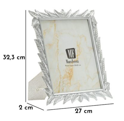 CORNICE LEAVY SILVER CM 27X2X32,3 (MISURA INTERNA CM 20X25) - immagine 6