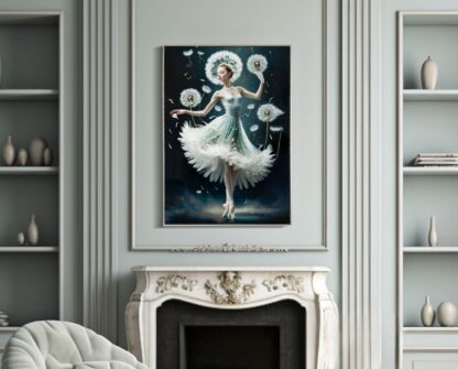 DIPINTO SU TELA LACCATO DANCING C/CORNICE -B- CM 72X4X102 - immagine 6