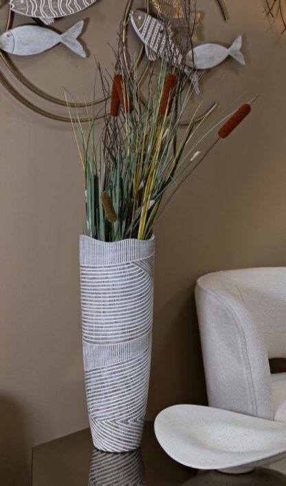 VASO RESINA WOODY CM Ø 19X55 - immagine 6
