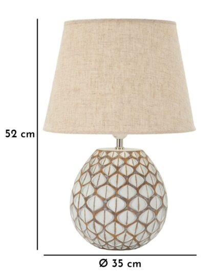 LAMPADA DA TAVOLO RESINA TIBET CM Ø 35X52 - immagine 7