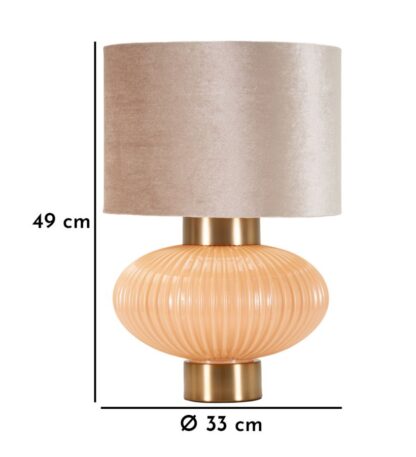LAMPADA DA TAVOLO PERLY -B- CM Ø 33X49 - immagine 7