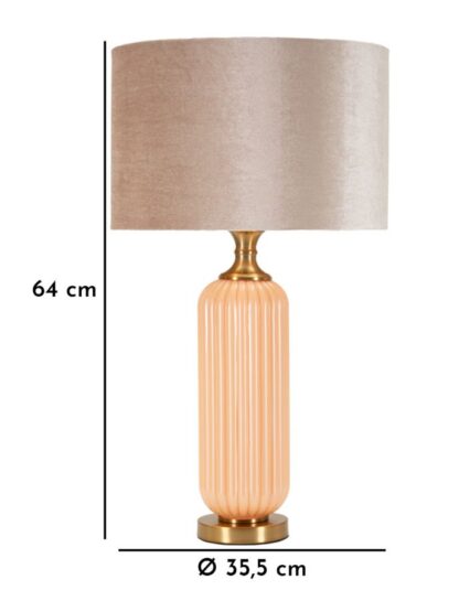 LAMPADA DA TAVOLO PERLY -C- CM Ø 35,5X64 - immagine 7