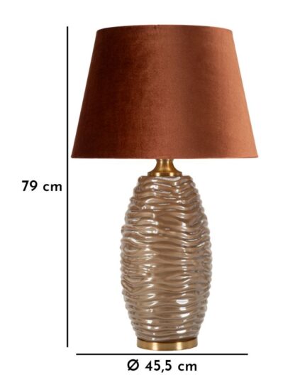 LAMPADA DA TAVOLO PRAGA -B- CM Ø 45,5X79 - immagine 7