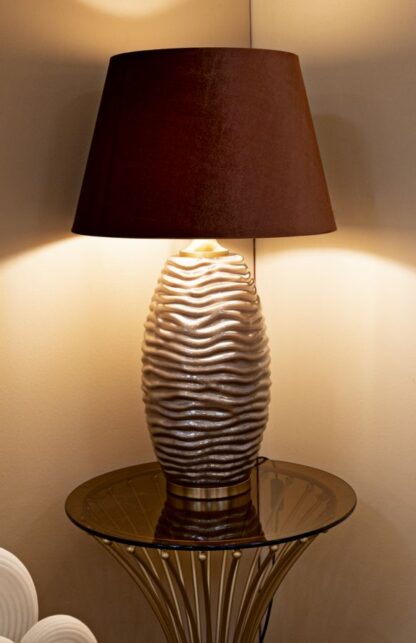 LAMPADA DA TAVOLO PRAGA -B- CM Ø 45,5X79 - immagine 6