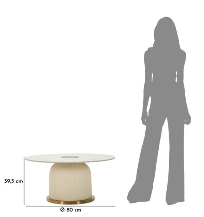 TAVOLINO DA CAFFE' NOVA CM Ø 80X39,5 - immagine 9