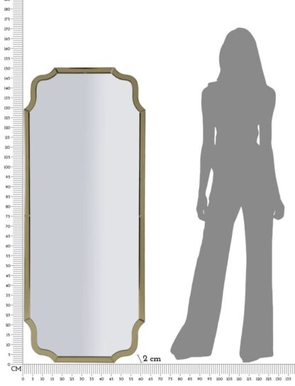 SPECCHIO DA MURO ISTANBUL ORO CM 60X2X150 (MISURA SPECCHIO CM 54X143,5) - immagine 8