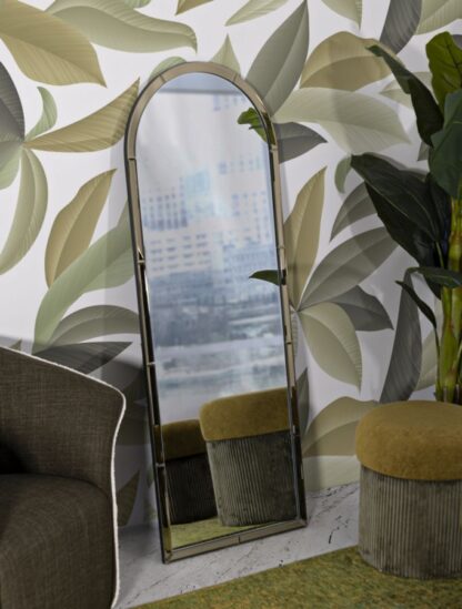 SPECCHIO DA MURO BAKU ORO CM 55X2X150 (MISURA SPECCHIO CM 49X144) - immagine 7