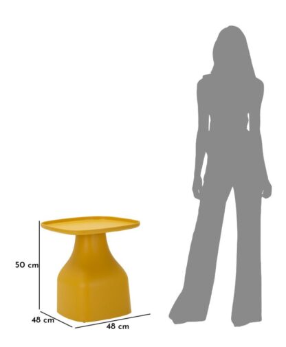 TAVOLINETTO GEA GIALLO CM 48X48X50 - immagine 7