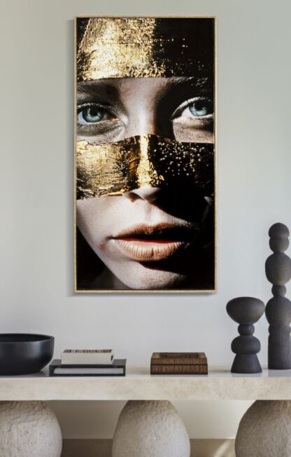 DIPINTO SU TELA LACCATO NAIROBI C/CORNICE -B- CM 52X4X102 - immagine 6