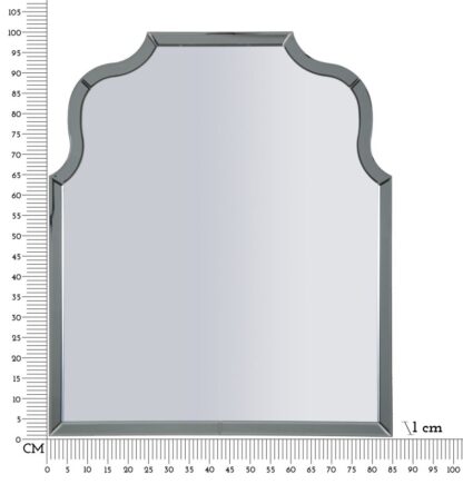 SPECCHIO DA MURO ANKARA GRIGIO CM 85X1X100 (MISURA SPECCHIO CM 78X93) - immagine 8
