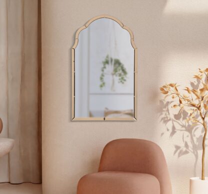 SPECCHIO DA MURO TANGERI ROSA CM 62X1X100 (MISURA SPECCHIO CM 55X94) - immagine 7