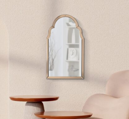 SPECCHIO DA MURO TANGERI ROSA CM 47X1X80 (MISURA SPECCHIO CM 41X74) - immagine 5