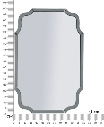 SPECCHIO DA MURO ISTANBUL GRIGIO CM 60X1X90 (MISURA SPECCHIO CM 54X84,5) - immagine 7