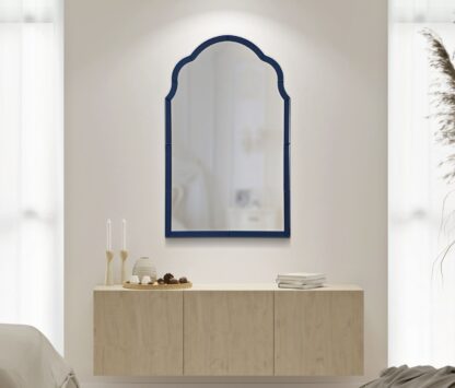 SPECCHIO DA MURO TANGERI BLU CM 62X1X100 (MISURA SPECCHIO CM 55X94) - immagine 7