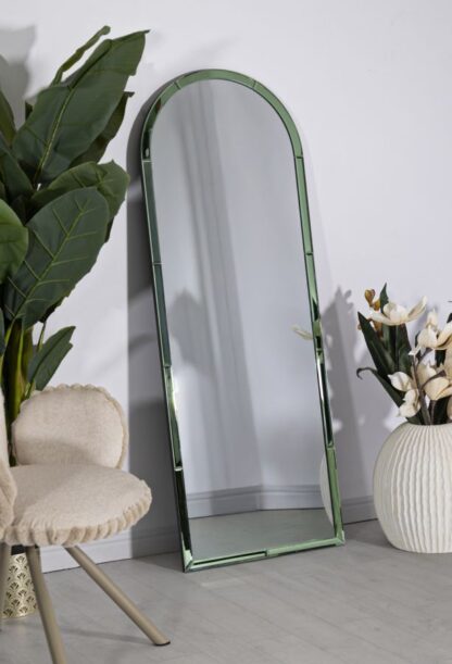 SPECCHIO DA MURO BAKU VERDE CM 55X2X150 (MISURA SPECCHIO CM 49X144) - immagine 7
