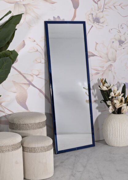 SPECCHIO DA MURO BERLINO BLU CM 55X2X150 (MISURA SPECCHIO CM 49X143,5) - immagine 6