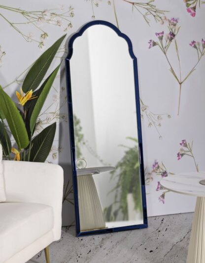 SPECCHIO DA MURO TANGERI BLU CM 55X2X150 (MISURA SPECCHIO CM 49X144) - immagine 6