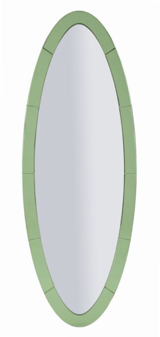 SPECCHIO DA MURO OSLO VERDE CM 55X2X150 (MISURA SPECCHIO CM 42,5X137,5)