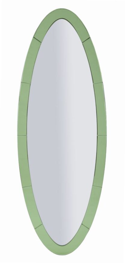 SPECCHIO DA MURO OSLO VERDE CM 55X2X150 (MISURA SPECCHIO CM 42,5X137,5)