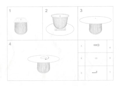 TAVOLINO DA CAFFE' NOVA CM Ø 80X39,5 - immagine 10
