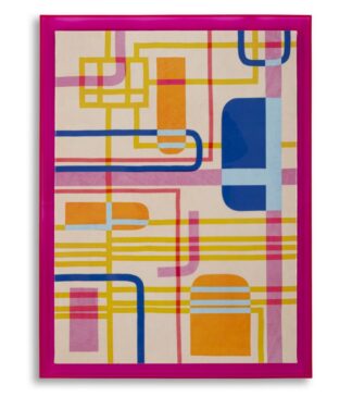 STAMPA SU TELA LACCATTO MODIS C/CORNICE -A- CM 60X3,3X80