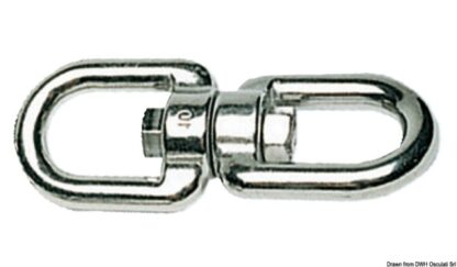 Girella inox doppio occhio 6 mm 01.018.06 Osculati