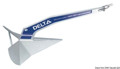 Ancora Delta 16 kg in acciaio zincato 01.108.16 Lewmar
