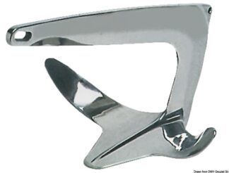 Ancora Trefoil inox 10 kg 01.109.10 Osculati