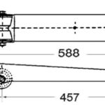 Musone di prua inox satinato 588 mm 01.119.95 Osculati