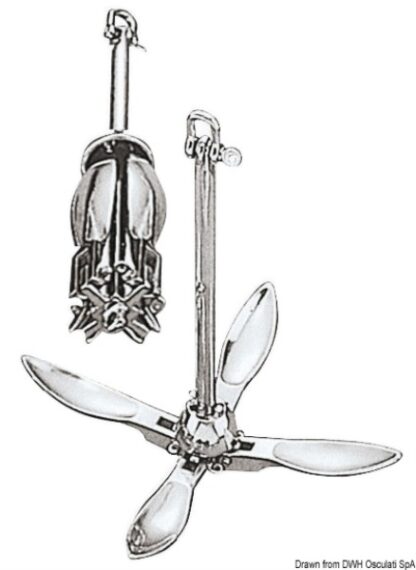 Ancora a ombrello inox 4 kg 01.138.04 Osculati