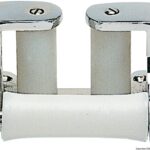 Osculati 01.345.00 Passacatena Ottone Cromato 3 Rulli musoni in alluminio e ottone