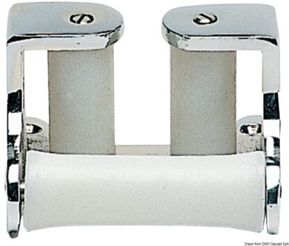 Passacatena ottone cromato 3 rulli 01.345.00 Osculati