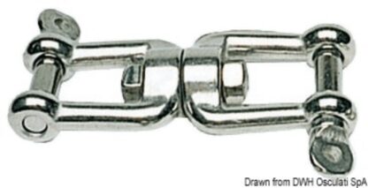 Girella inox grillo/grillo 5 mm 01.428.99 Osculati