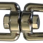 Girella inox occhio/grillo con perno a filo 6 mm 01.438.00 Osculati