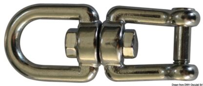 Girella inox occhio/grillo con perno a filo 6 mm 01.438.00 Osculati