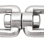 Girella inox grillo/grillo con perno a filo 8 mm 01.439.01 Osculati